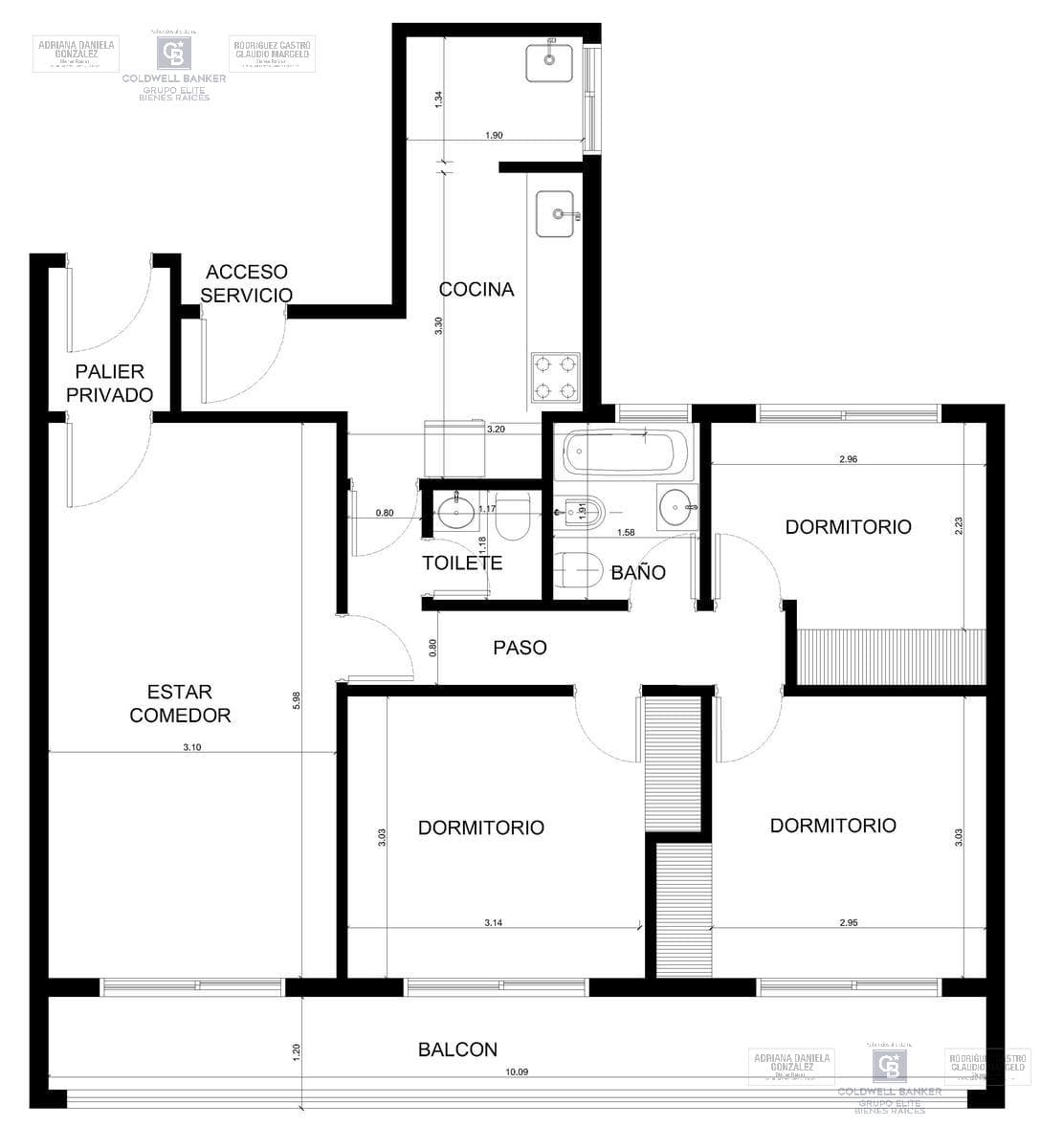 4-Room Apartment for Sale with Balcony and Storage Room in Caballito