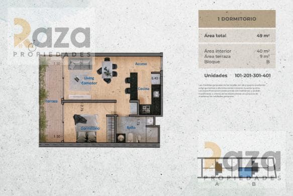 New 1-Bedroom Apartment for Sale in Pocitos