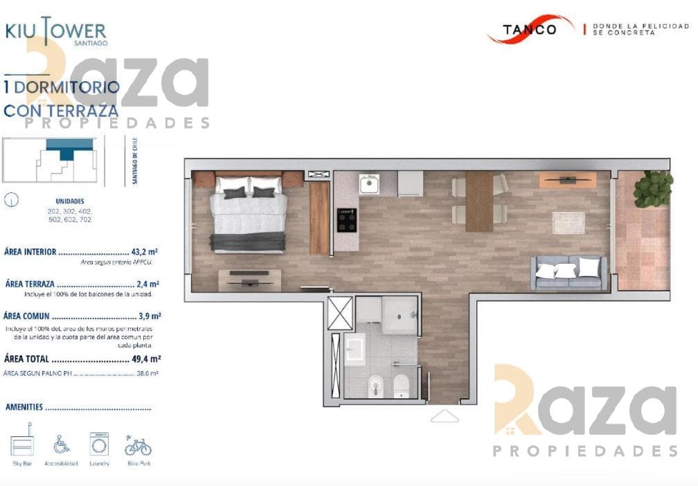 1-Bedroom Apartment for Sale