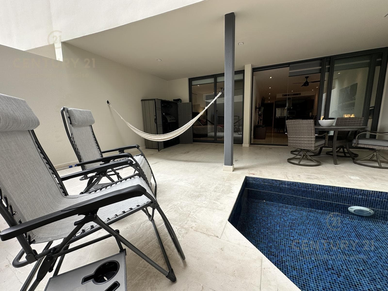 Apartment for Sale on Ground Floor, Furnished, Marila, 2BR/2.5BA, Marila, Playa del Carmen, P4528