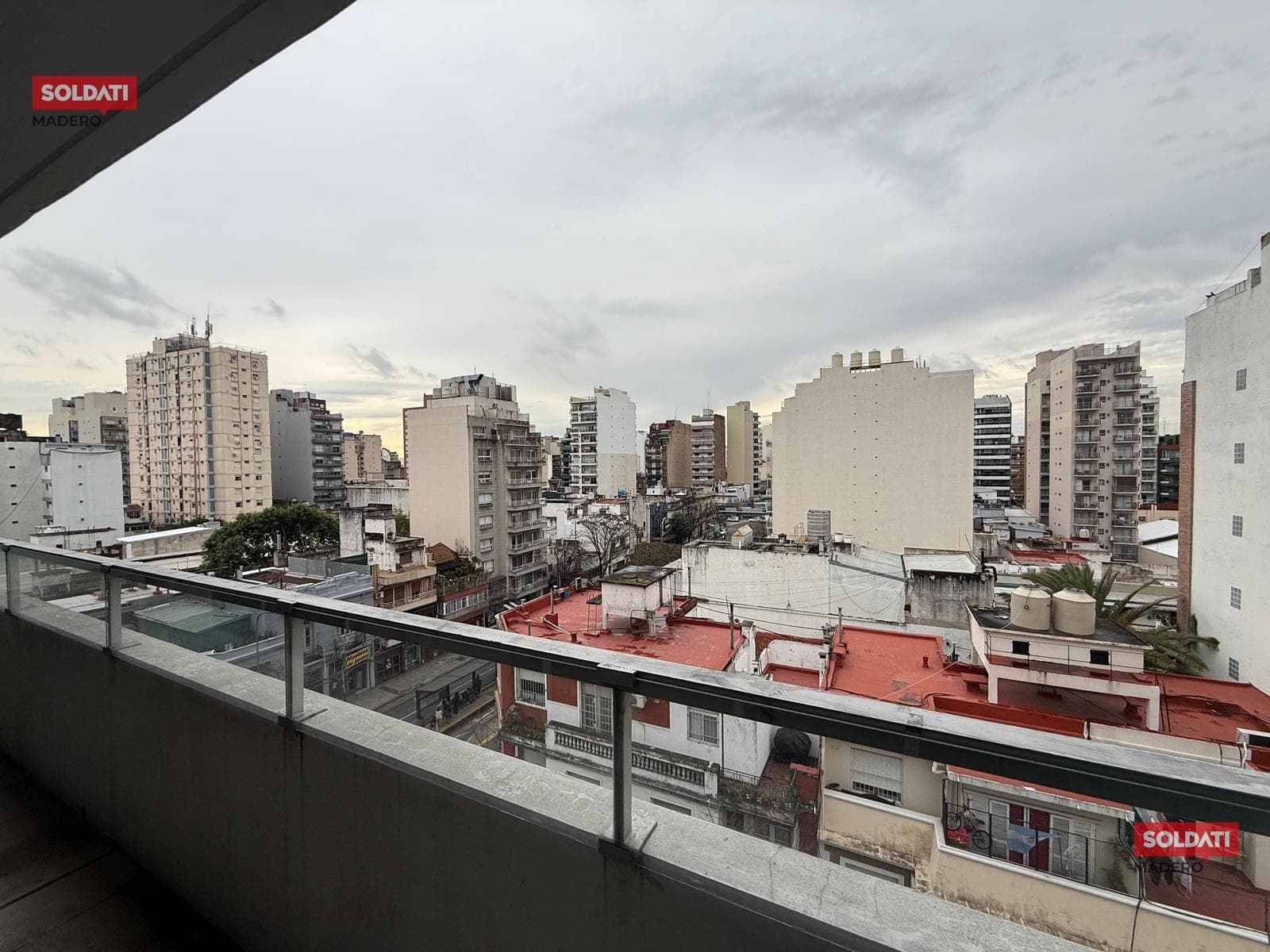 2-room apartment for sale with half-bath and full bath, balcony, in Flores—Mortgage Available