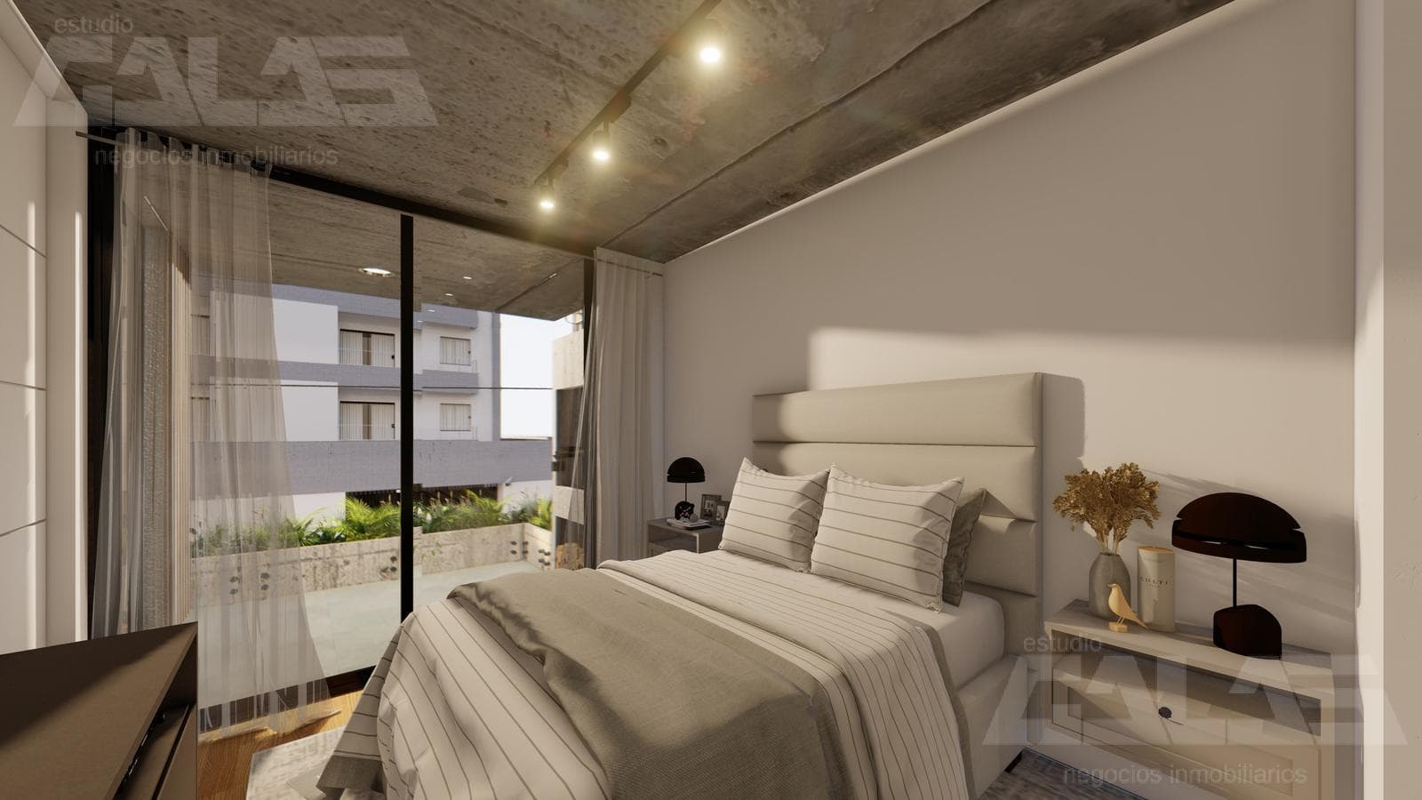 CURIE GOLF Apartment with its own terrace and grill, featuring an exclusive, modern design with a view of the greenery