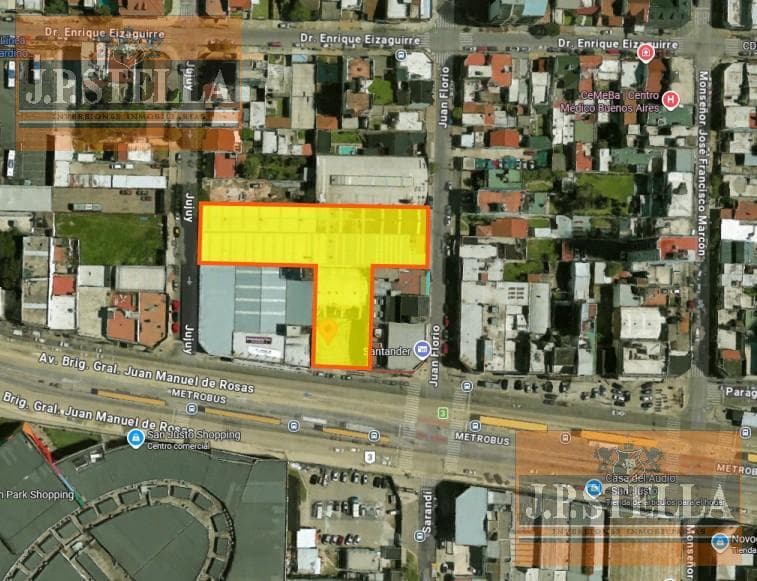 Galpón 2015 y Lote 844 m² frente Shopping San Justo - salida a 3 calles - S.Justo (Ctro)
