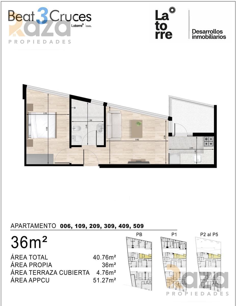 1-Bedroom Apartment for Sale in Tres Cruces