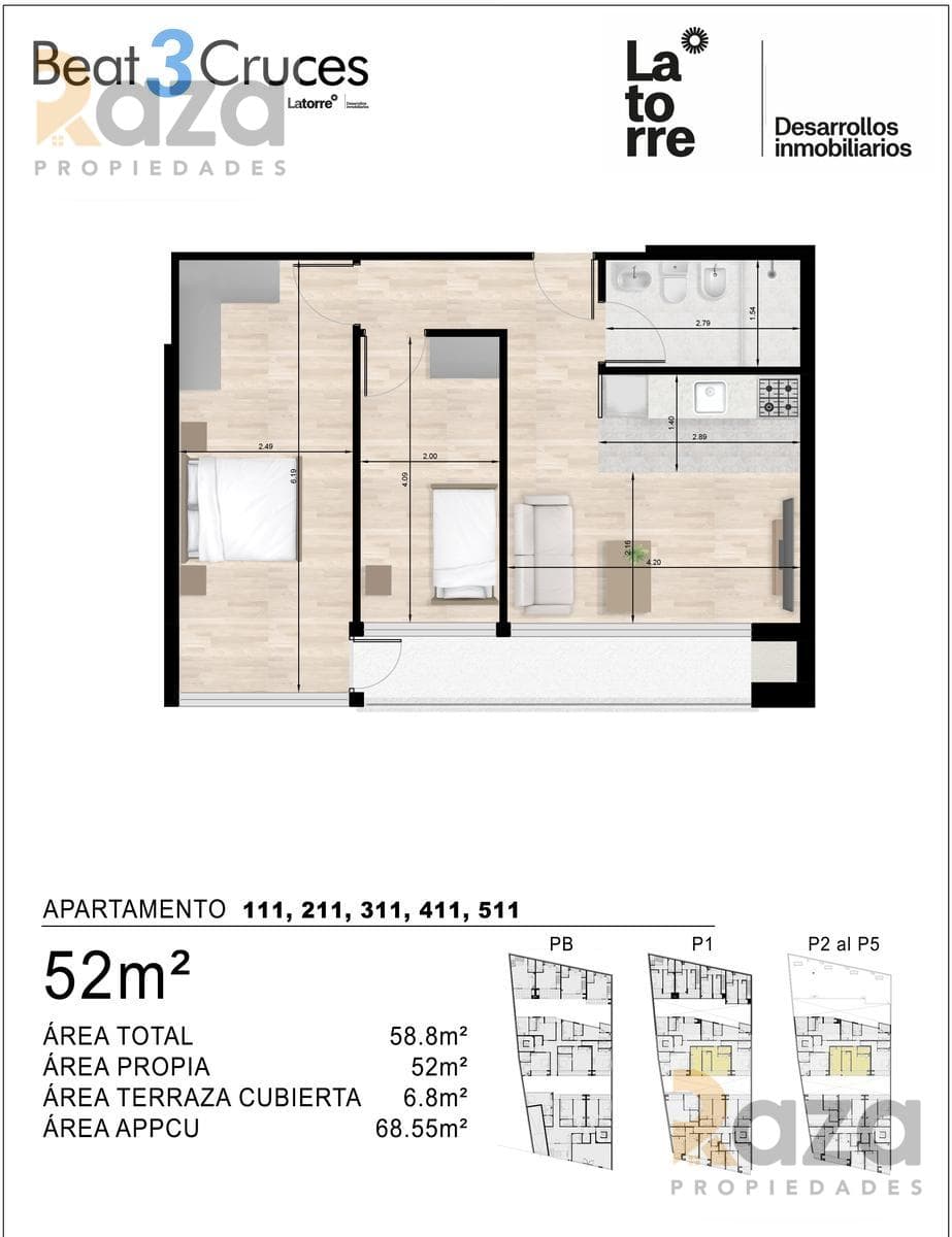 2-Bedroom Apartment for Sale in Tres Cruces
