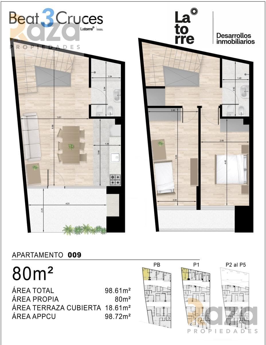 Duplex Apartment for Sale in Tres Cruces