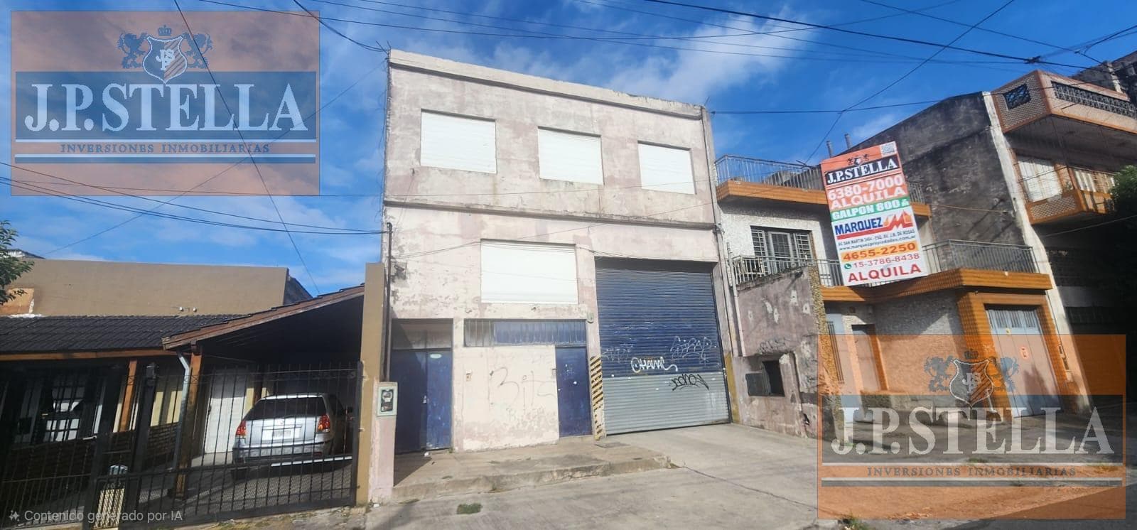 991 m² slab warehouse on 2 floors - Forklift - Offices, restrooms, and locker rooms - Lomas Del Mirador