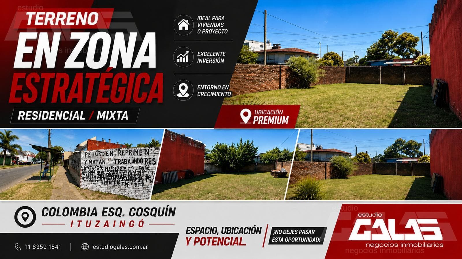 LOT | CORNER LOT | MIXED-USE AREA | AMENITIES | INVESTMENT | ITUZAINGÓ