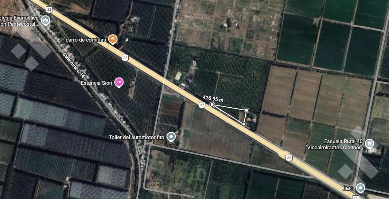 Land for sale on General Fernandez Oro Road