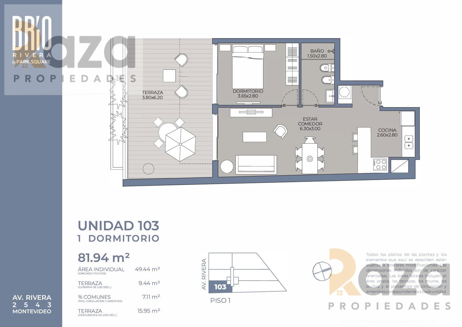 1-Bedroom Apartment for Sale in Pocitos