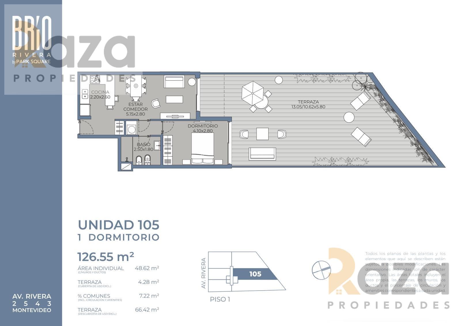 1-Bedroom Apartment for Sale in Pocitos