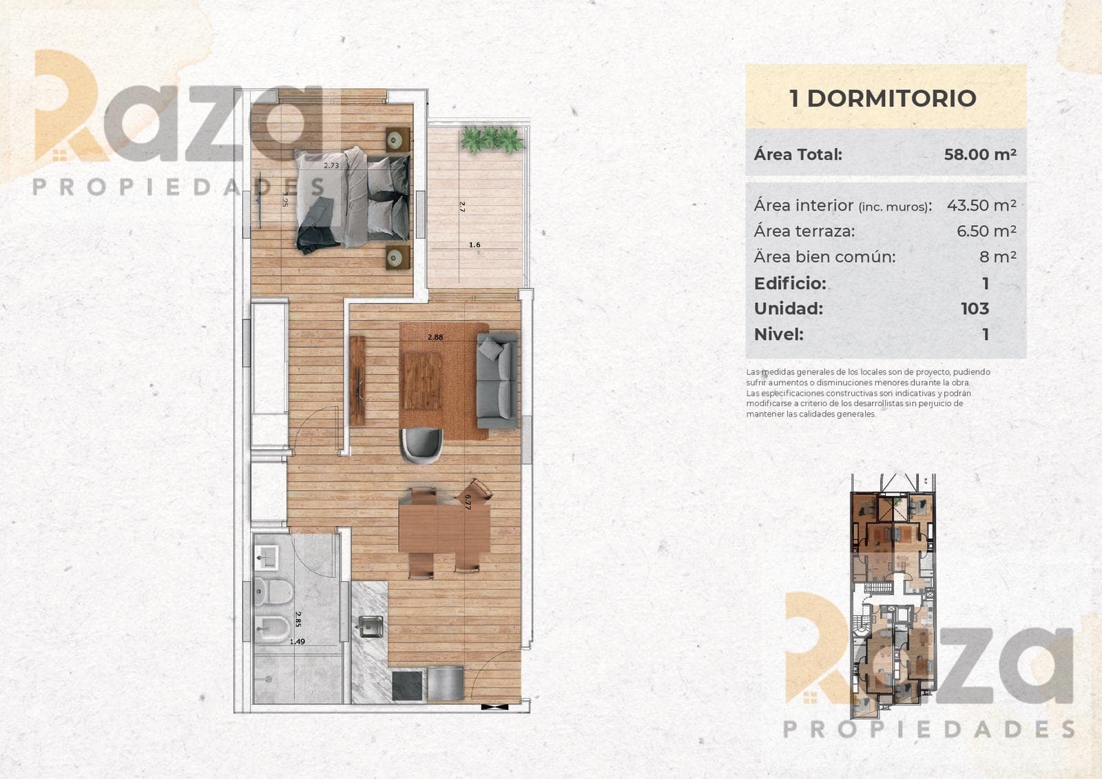 1-Bedroom Apartment for Sale in Cordon