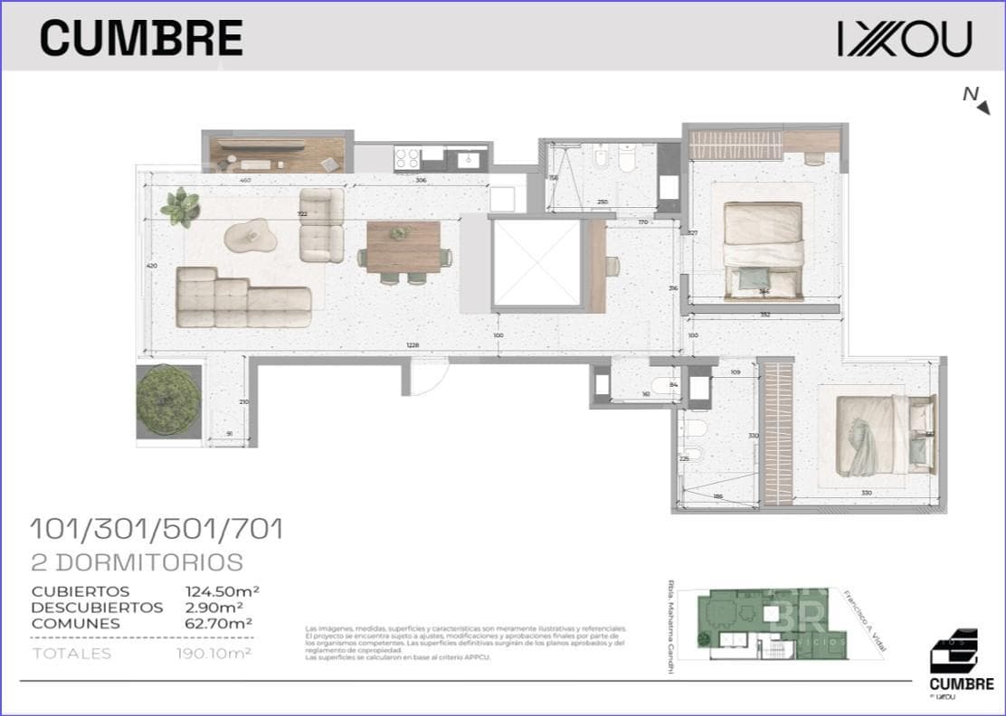 Two-Bedroom Apartment for Sale in Punta Carretas - 301