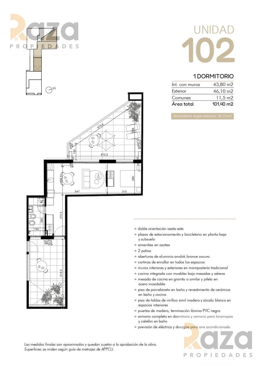 1-Bedroom Apartment for Sale in Cordon Sur