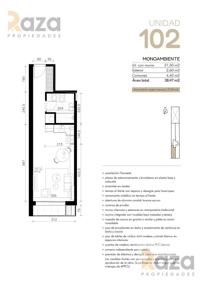 Studio Apartment for Sale in Cordon Sur