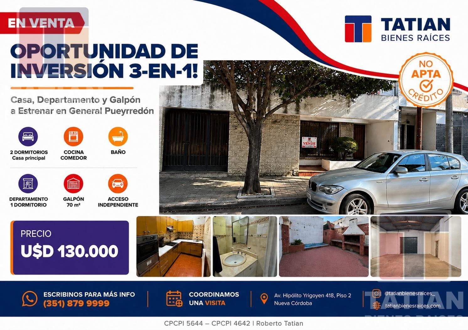3-in-1 Investment Opportunity! Brand-New House, Apartment, and Warehouse in General Pueyrredón