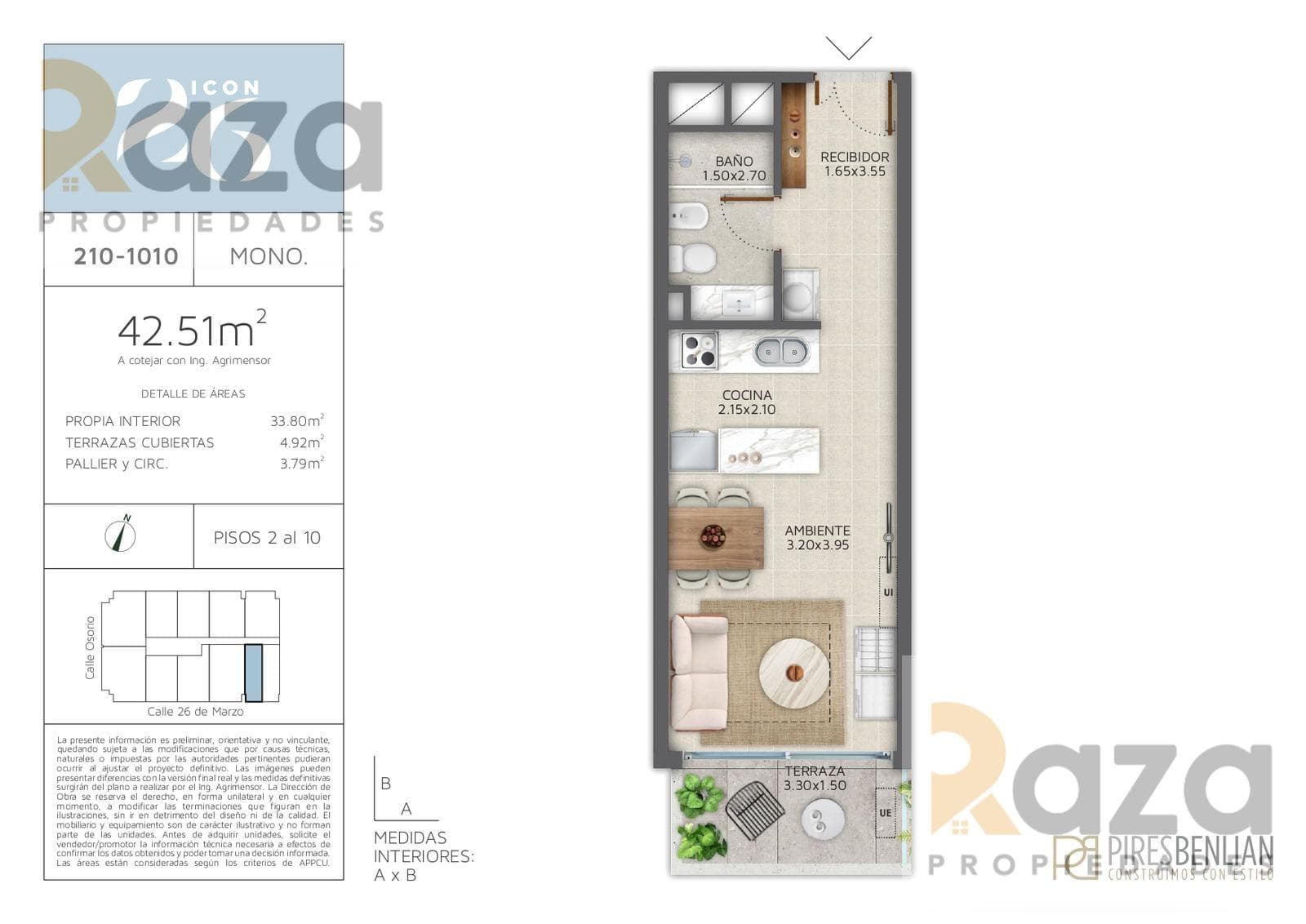 Studio Apartment for Sale in Pocitos