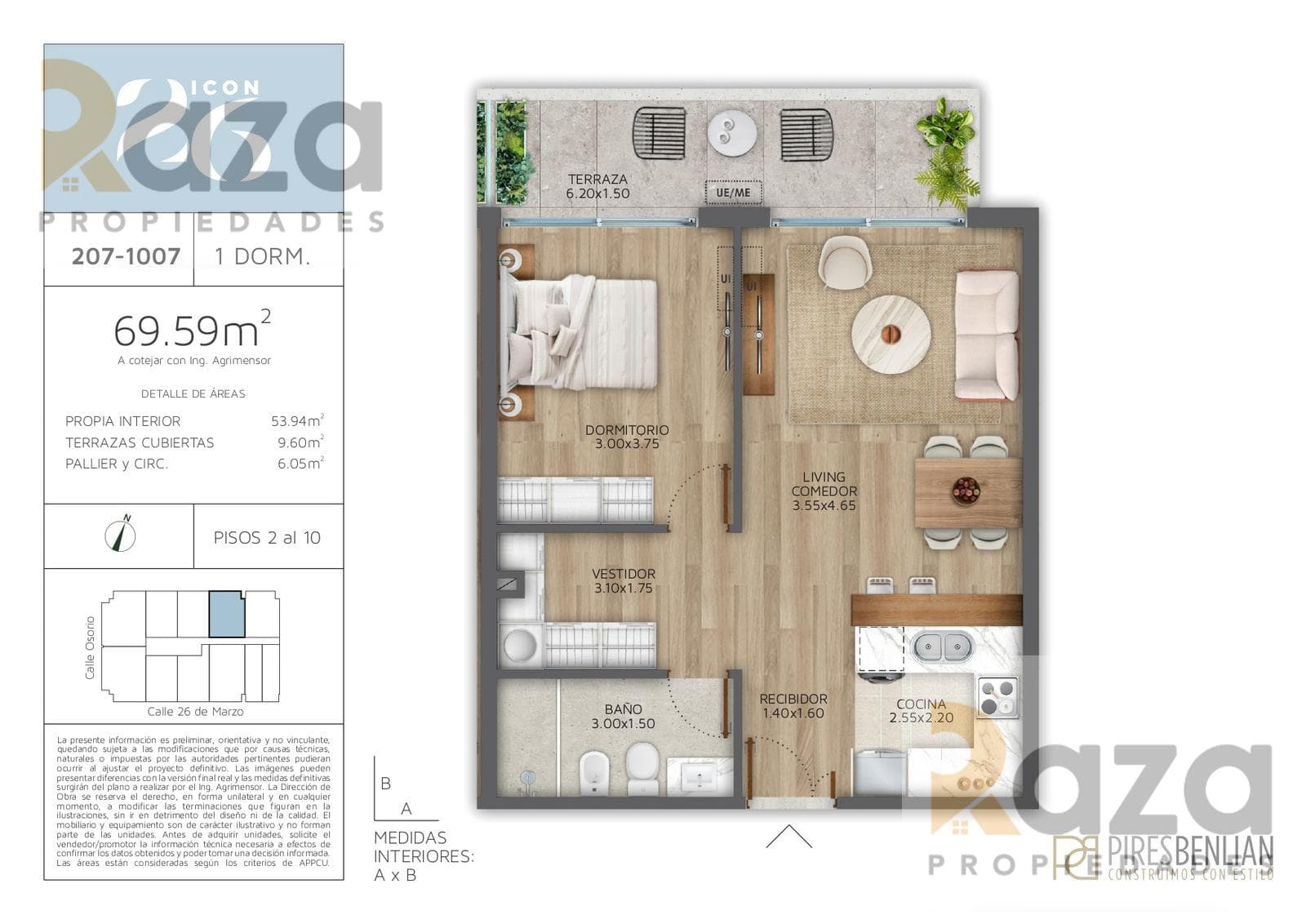 1-Bedroom Apartment for Sale in Pocitos