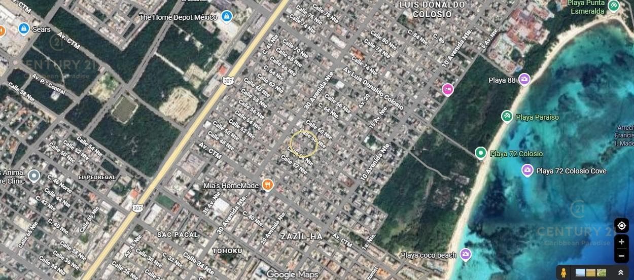 Land for sale on Calle 56, Col. Colosio in Playa del Carmen P4554