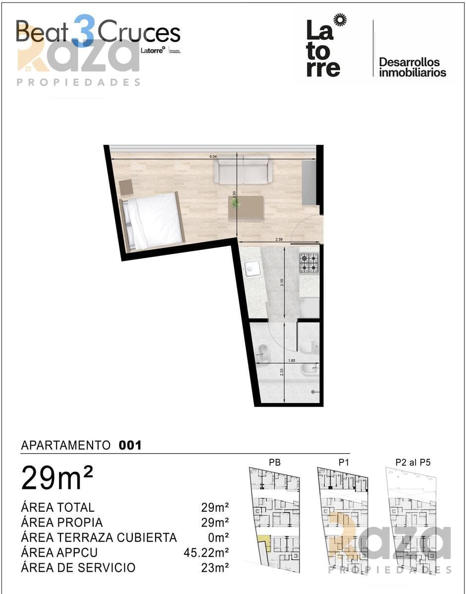 Studio Apartment for Sale in Tres Cruces