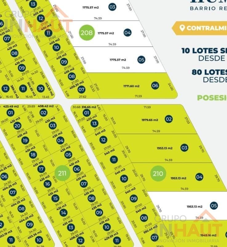 Lots along Route 151—1,700 to 1,800 m²—C. Cordero, Río Negro