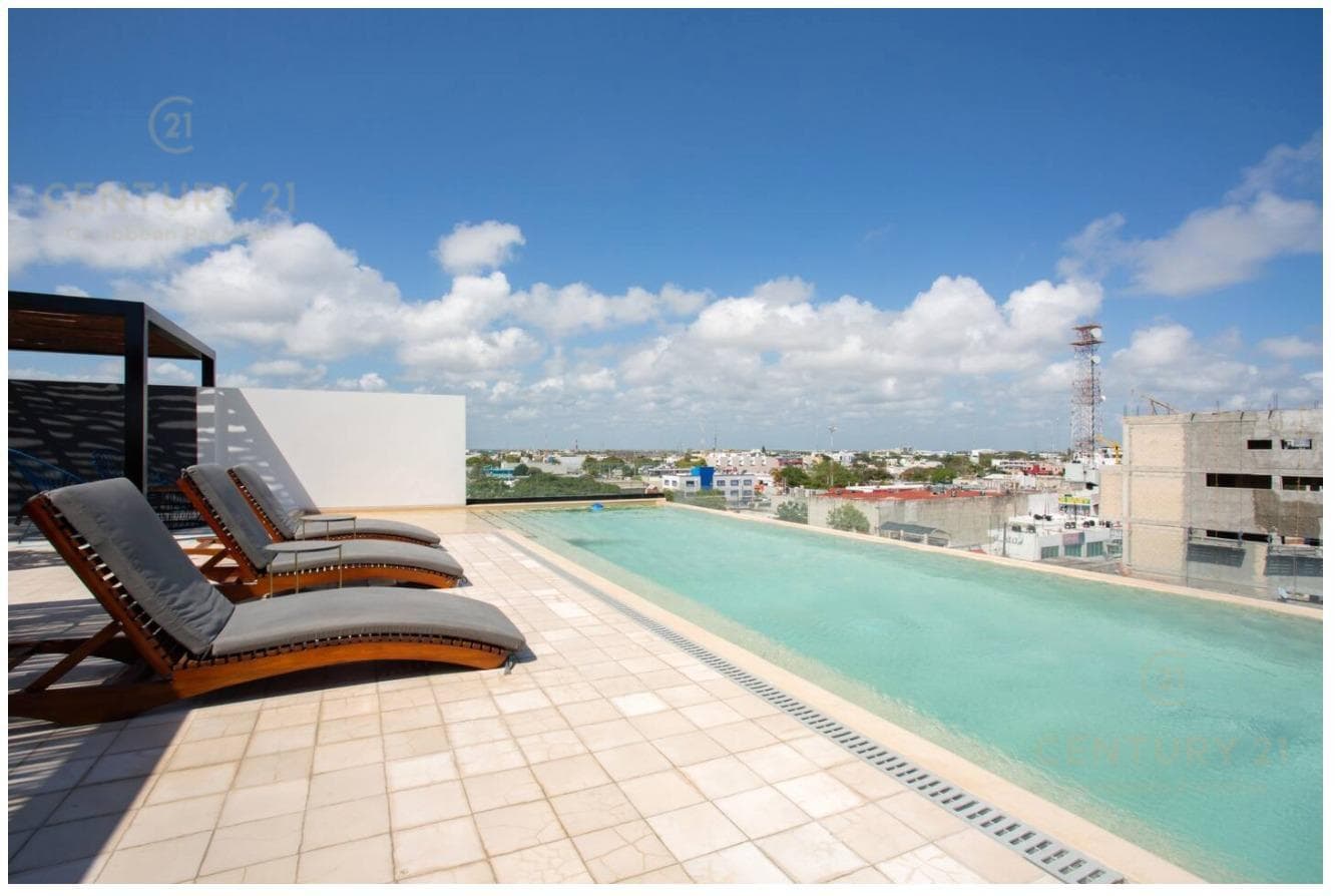 Spacious 71-square-meter studio for sale in Riva, just steps from the ocean in Playa del Carmen P4569
