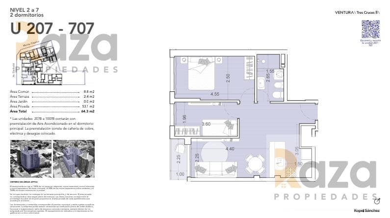 2-Bedroom Apartment for Sale in La Blanqueada