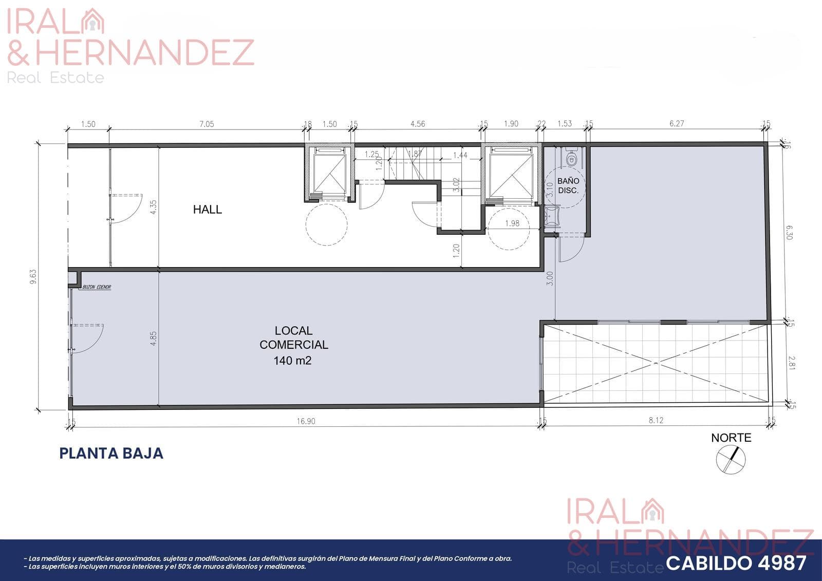 Studio apartment under construction in Nuñez - Full amenities