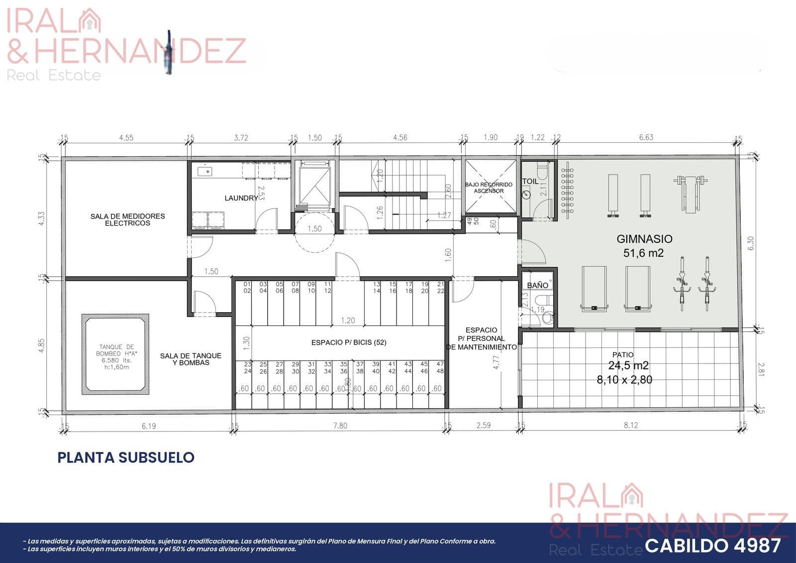 Studio apartment under construction in Nuñez - Full amenities