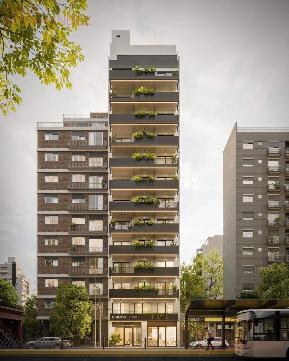 Studio apartment under construction in Nuñez - Full amenities
