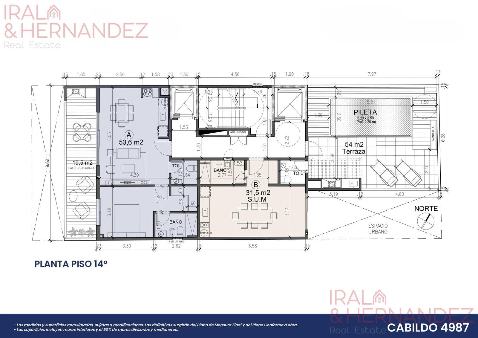 2-room apartment for sale (under construction) - Nuñez - Full amenities