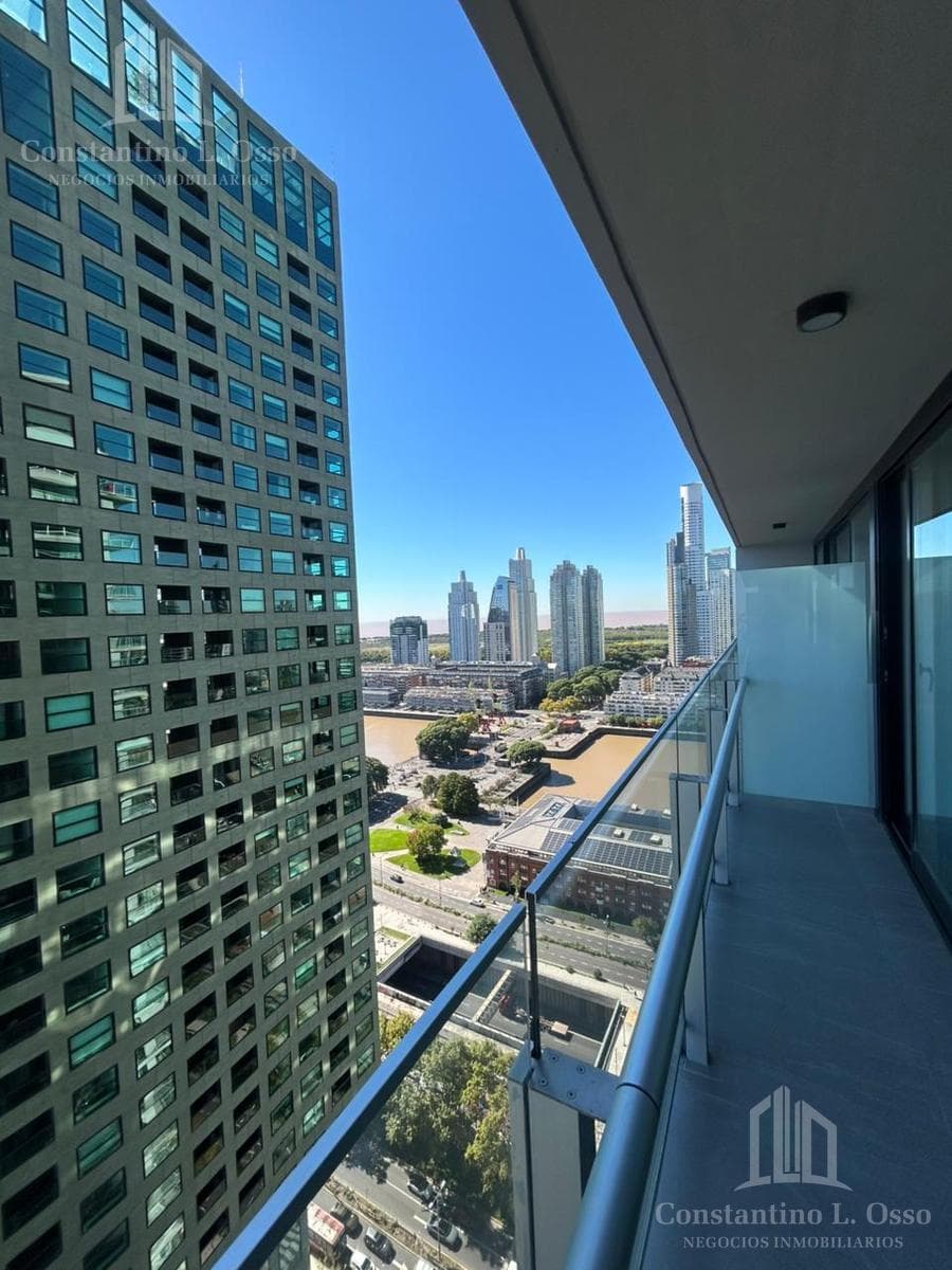 Studio apartment in Puerto Madero - Quartier - with motorcycle parking space. 29th floor