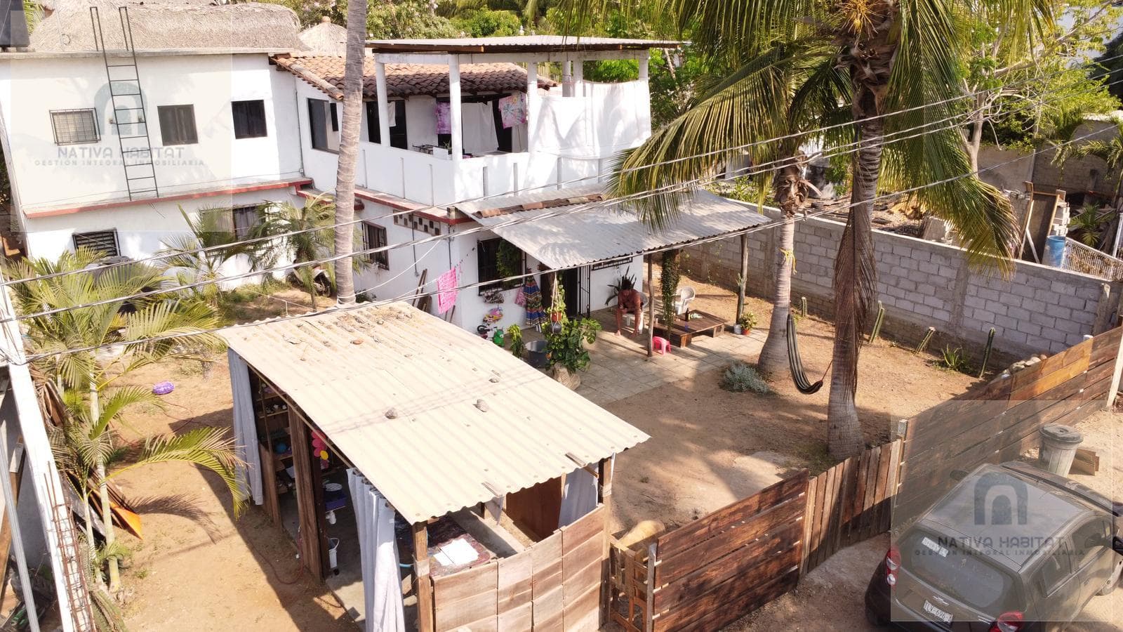 Lot in La Punta Zicatela, 4 blocks from the beach. Quiet area with high appreciation potential
