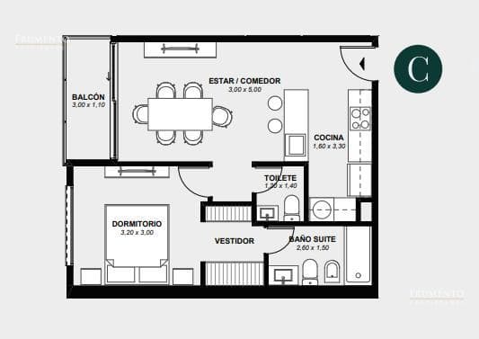BRAND-NEW 2-ROOM APARTMENT WITH GARAGE IN FLORIDA, VICENTE LOPEZ