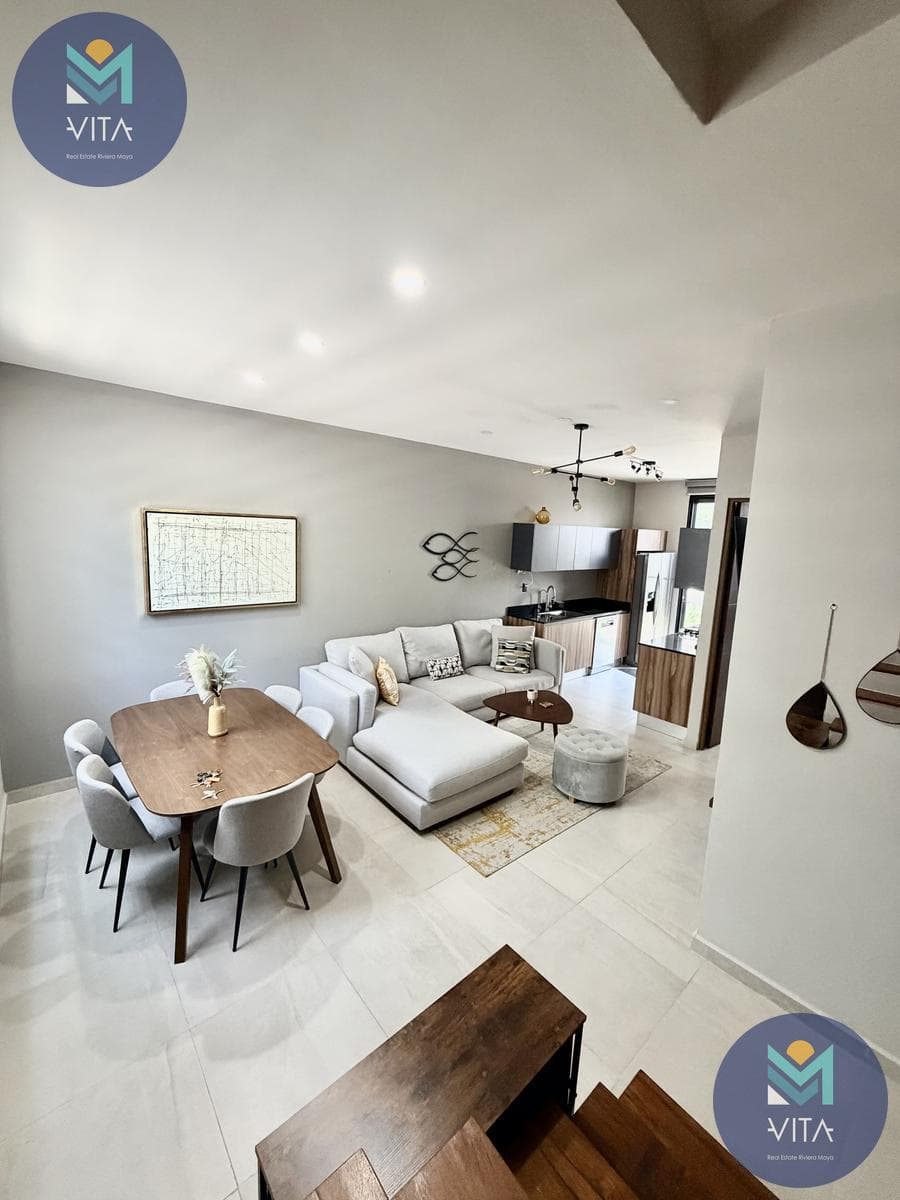 Furnished and Fully Equipped House for Rent in Playa del Carmen: 3 Bedrooms, 3 Bathrooms, Rooftop Pool