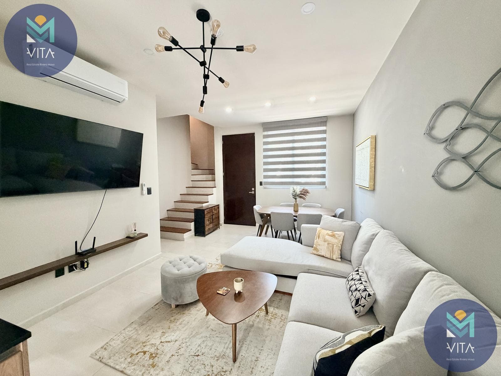 Furnished and Fully Equipped House for Rent in Playa del Carmen: 3 Bedrooms, 3 Bathrooms, Rooftop Pool