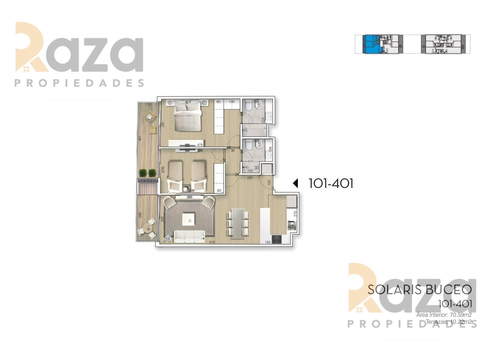 2-Bedroom Apartment for Sale in Buceo