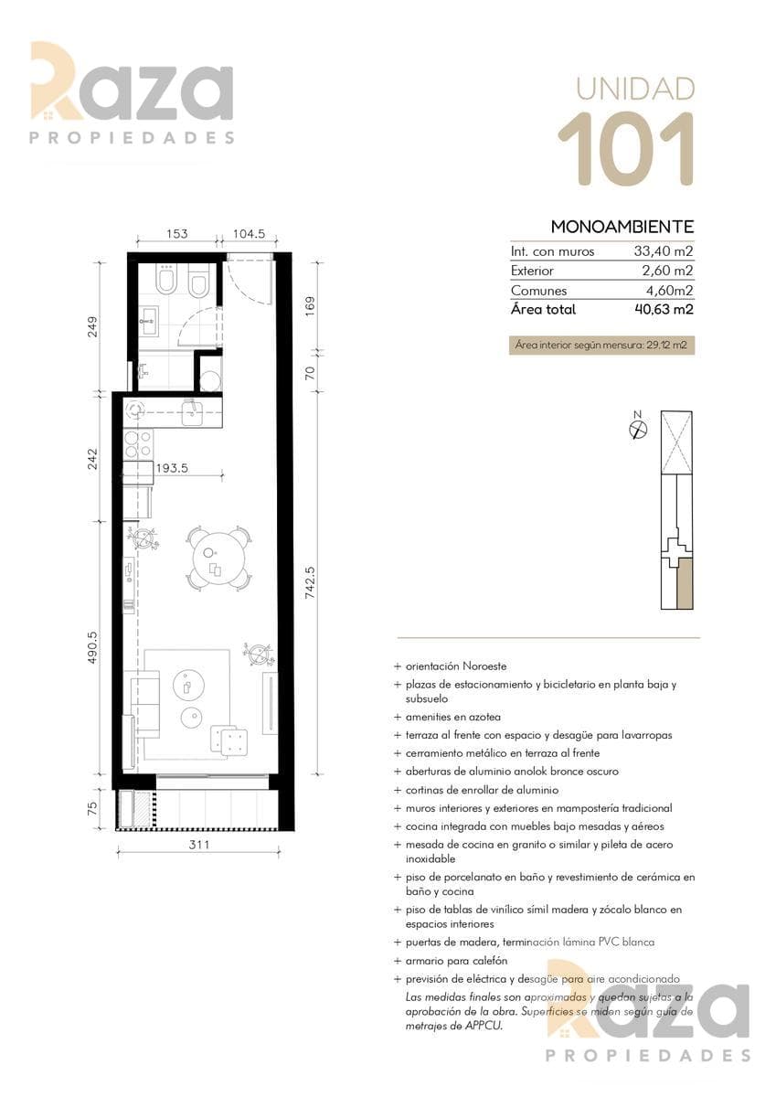 Studio Apartment for Sale in Cordon Sur