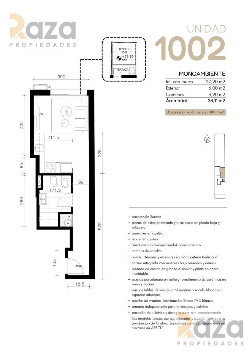 Studio Apartment for Sale in Cordon Sur
