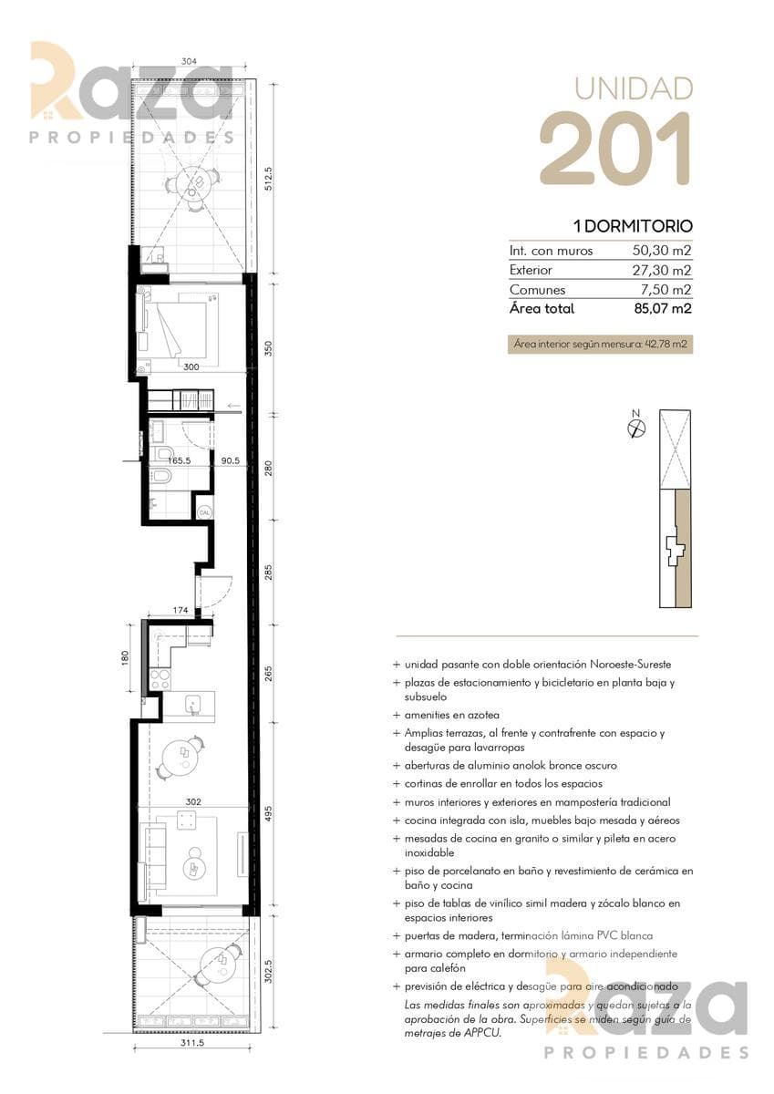 1-Bedroom Apartment for Sale in Cordon Sur