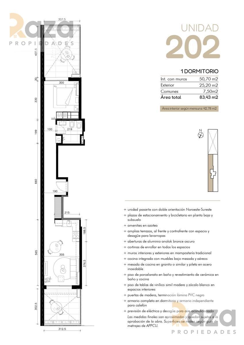 1-Bedroom Apartment for Sale in Cordon Sur
