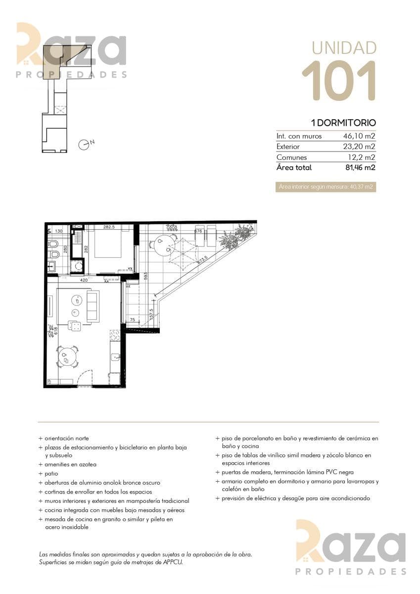 1-Bedroom Apartment for Sale in Cordon Sur