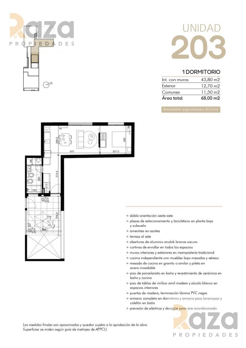 1-Bedroom Apartment for Sale in Cordon Sur
