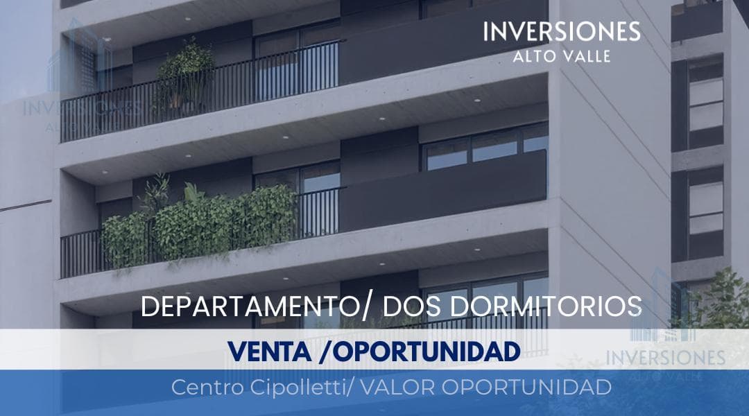 Downtown Cipolletti / For Sale / 2 bedrooms / Financing Available