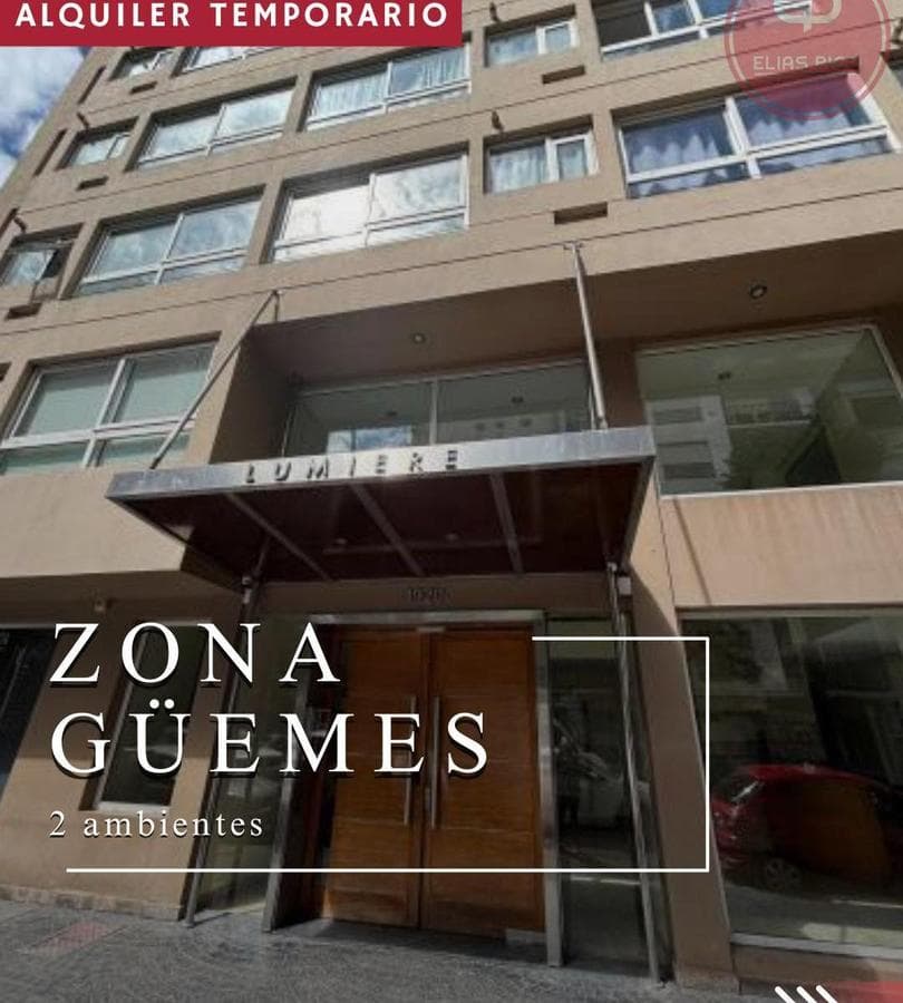 SEASONAL RENTAL - 2-room apartment with garage - Güemes neighborhood