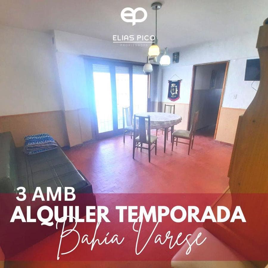 SEASONAL RENTAL: 3-bedroom unit in the Varese area, Mar del Plata