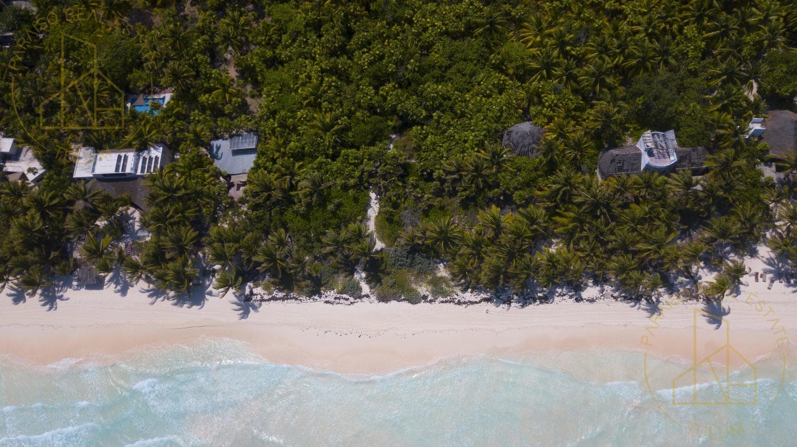 25-meter beachfront, Tulum hotel district.