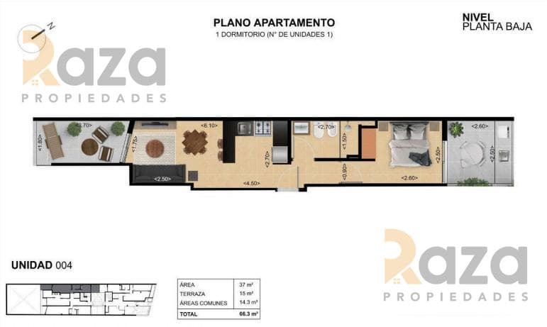 1-Bedroom Apartment for Sale in La Blanqueada