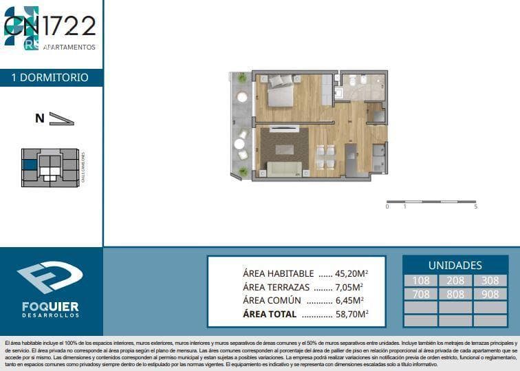 One-bedroom apartment for sale in Cordón - 908