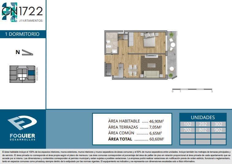 One-bedroom apartment for sale in Cordón - 902
